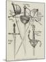 Examples of Sixteenth Century Rapiers and Daggers-null-Mounted Giclee Print