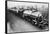 Examples of the Great Northern Locomotives from 1862 and 1924-null-Framed Stretched Canvas