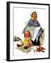 "Exasperated Nanny", October 24,1936-Norman Rockwell-Framed Giclee Print