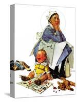 "Exasperated Nanny", October 24,1936-Norman Rockwell-Stretched Canvas
