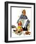 "Exasperated Nanny", October 24,1936-Norman Rockwell-Framed Giclee Print