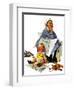"Exasperated Nanny", October 24,1936-Norman Rockwell-Framed Giclee Print