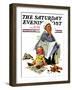 "Exasperated Nanny" Saturday Evening Post Cover, October 24,1936-Norman Rockwell-Framed Giclee Print