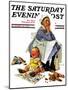 "Exasperated Nanny" Saturday Evening Post Cover, October 24,1936-Norman Rockwell-Mounted Giclee Print
