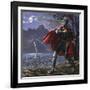 Excalibur Being Returned to the Lake from Whence it Came-Kenneth John Petts-Framed Giclee Print