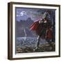 Excalibur Being Returned to the Lake from Whence it Came-Kenneth John Petts-Framed Giclee Print