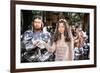 Excalibur by Joahn Booman with Nigel Terry (king Arthur) and Cherie Lunghi (Guenievre) c, 1981 (pho-null-Framed Photo