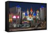 Excalibur Hotel and Casino, Las Vegas, Nevada, United States of America, North America-Alan Copson-Framed Stretched Canvas