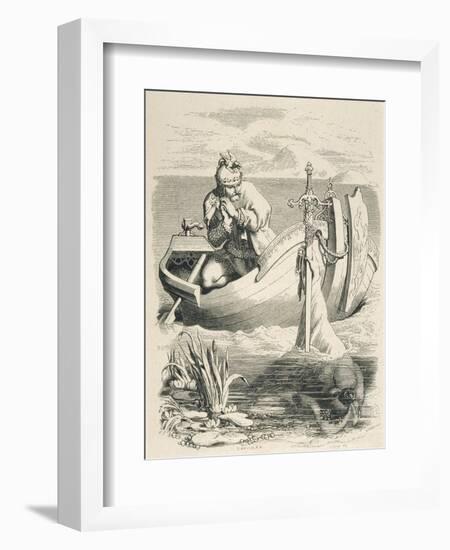 Excalibur Restored-Daniel Maclise-Framed Art Print