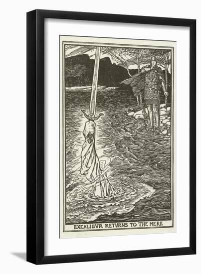 Excalibur Returns to the Mere-Henry Justice Ford-Framed Giclee Print