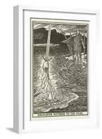 Excalibur Returns to the Mere-Henry Justice Ford-Framed Giclee Print