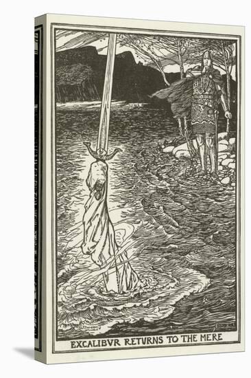 Excalibur Returns to the Mere-Henry Justice Ford-Stretched Canvas