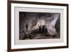 Excavated Church in the Caverns at Inkermann Looking West, Crimea, Ukraine, 1855-Day & Son-Framed Giclee Print