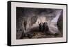 Excavated Church in the Caverns at Inkermann Looking West, Crimea, Ukraine, 1855-Day & Son-Framed Stretched Canvas