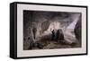 Excavated Church in the Caverns at Inkermann Looking West, Crimea, Ukraine, 1855-Day & Son-Framed Stretched Canvas