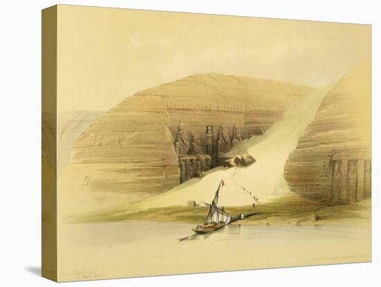 Excavated Temple of Abu Simbel, from "Egypt and Nubia," Vol.1-David Roberts-Stretched Canvas