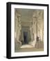 Excavated temple of Gyrshe, Nubia, 19th century-David Roberts-Framed Giclee Print