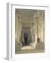 Excavated temple of Gyrshe, Nubia, 19th century-David Roberts-Framed Giclee Print