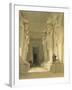 Excavated Temple of Gysha, Nubia, from Egypt and Nubia, Vol.1-David Roberts-Framed Giclee Print