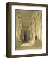 Excavated Temple of Gysha, Nubia, from Egypt and Nubia, Vol.1-David Roberts-Framed Giclee Print