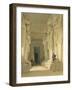 Excavated Temple of Gysha, Nubia, from Egypt and Nubia, Vol.1-David Roberts-Framed Giclee Print