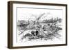 Excavating the Panama Canal, 1888-null-Framed Giclee Print