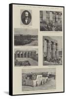 Excavation of the Great Temple of Luxor, Upper Egypt-null-Framed Stretched Canvas