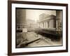 Excavation Site at 42nd Street and Park Avenue, New York, c.1920-Byron Company-Framed Giclee Print