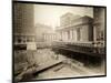 Excavation Site at 42nd Street and Park Avenue, New York, c.1920-Byron Company-Mounted Giclee Print