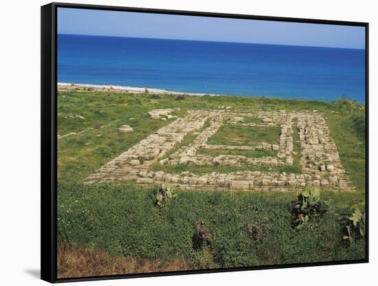 Excavations, Ancient Caulonia, Monasterace, Calabria, Italy-null-Framed Stretched Canvas