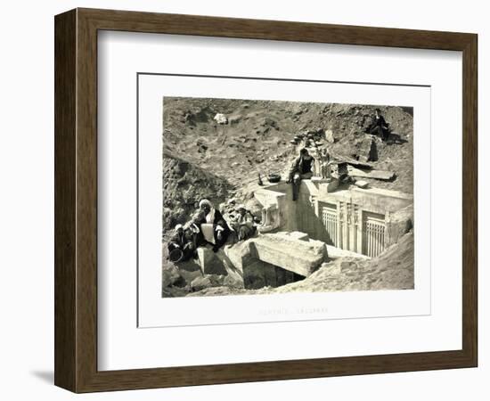 Excavations at Saqqarah Ruins-null-Framed Photographic Print