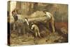 Excavations of Ercolano-Giuseppe Palizzi-Stretched Canvas