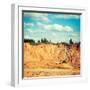 Excavator on a Sand Quarry-brickrena-Framed Photographic Print