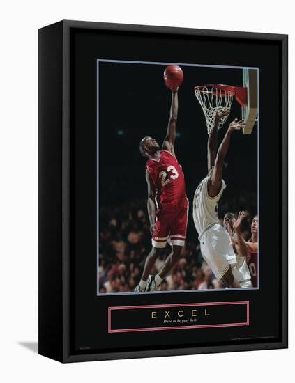 Excel - Basketball-Unknown Unknown-Framed Stretched Canvas