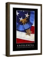 Excelencia. Cita Inspiradora Y Póster Motivacional-null-Framed Photographic Print