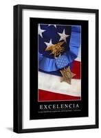 Excelencia. Cita Inspiradora Y Póster Motivacional-null-Framed Photographic Print