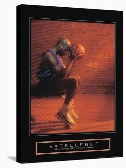 Excellence - Basketball-Unknown Unknown-Stretched Canvas