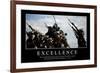 Excellence: Citation Et Affiche D'Inspiration Et Motivation-null-Framed Photographic Print