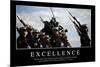 Excellence: Citation Et Affiche D'Inspiration Et Motivation-null-Mounted Photographic Print