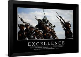 Excellence: Citation Et Affiche D'Inspiration Et Motivation-null-Framed Photographic Print