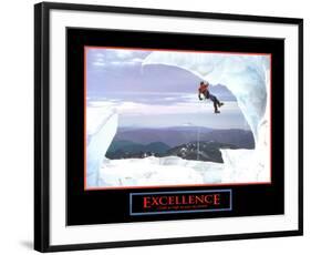 Excellence: Snow Climber-null-Framed Art Print