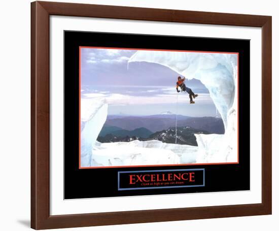 Excellence: Snow Climber-null-Framed Art Print