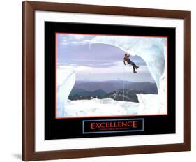 Excellence: Snow Climber-null-Framed Art Print