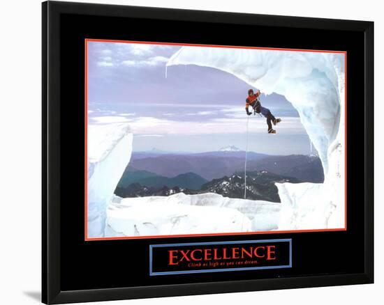Excellence: Snow Climber-null-Lamina Framed Art Print