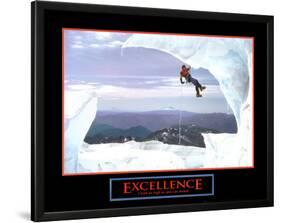 Excellence: Snow Climber-null-Lamina Framed Art Print