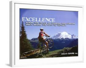 Excellence-null-Framed Art Print