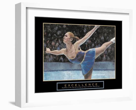 Excellence-null-Framed Art Print