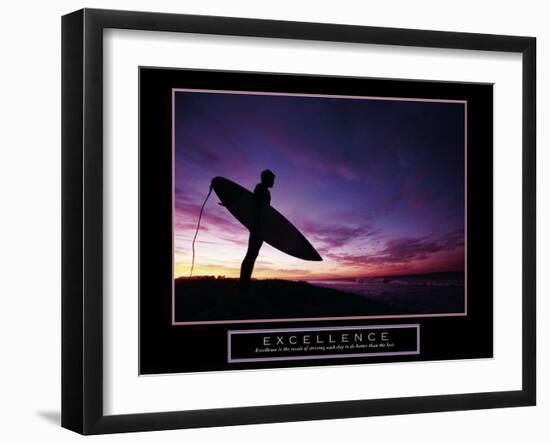 Excellence-null-Framed Art Print