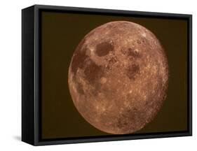 Excellent Closeup of a Full Moon-null-Framed Stretched Canvas