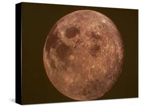 Excellent Closeup of a Full Moon-null-Stretched Canvas